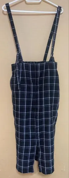 フレームスレイカズンチェック柄タイトワンピースブラックMサイズ