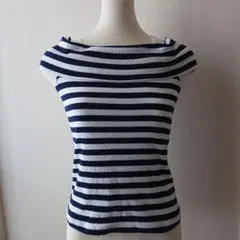 オフショルダー ストライプ トップス レディース Mサイズ