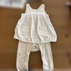 UNIQLOホワイトロンパース・カバーオール80