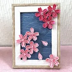 額飾り　桜　ハンドメイド