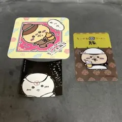 ちいかわ　くりまんじゅう　コースター　ステッカー　シール　カード　トレカ