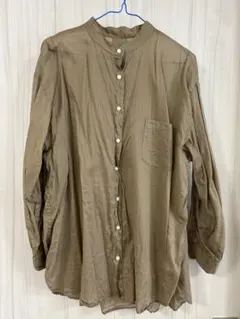 ニコアンド　長袖 シアーシャツ フリーサイズ