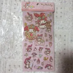 平成レトロ　マイメロディ キラキラ ストーンシール サンリオ