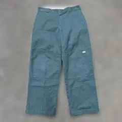 希少 Dickies ダブルニー オリーブ ワークパンツ34×30