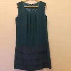 Party dress【anyFAM】ピーコックグリーン ワンピ