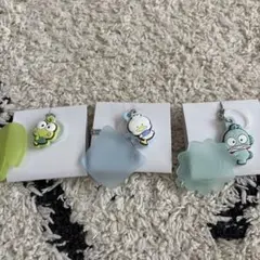 【美品】サンリオ ダブルチャームグミ ハンギョドン あひるのペックル ケロッピ