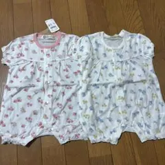 ロンパース 2枚セット 50～60 女の子 夏