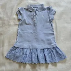 ラルフローレン　ワンピース　80センチ　ブルー　子供服