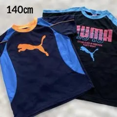 PUMA プーマ キッズ 140cm 半袖Tシャツ ブルー ビッグロゴプリントのサムネイル