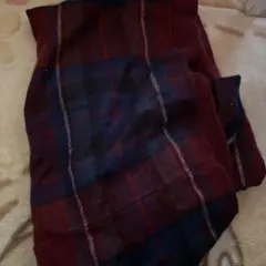 チェック柄大判マフラー