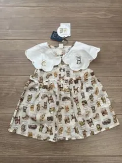 新品 バースデイCottoli 猫 ブラウス 110 Yukiemonユキエモン