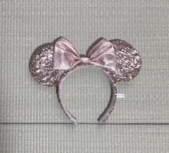 ミッキー耳カチューシャ ピンク スパンコール
