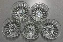 SOGA GLASS デザート椀 5客セット　ガラス食器　昭和レトロのサムネイル