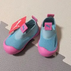 PUMA キッズ ウォーターサンダル 水色 ピンク 13cmのサムネイル