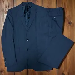 《ONLY》 オンリーグレー地×ストライプセットアップ ビジネススーツ175Y
