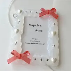 No.32 ホイップデコ　リボン　トレカケース　あか　B8 オーダー可能