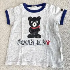 ミキハウス　DOUBLE.B クマプリント 半袖 Tシャツ 90cm ベビー服