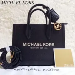 ✨美品質✨ MICHAEL KORS ミレラ 2way トートバッグ　黒のサムネイル