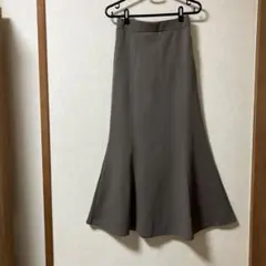 Lutique/ ロング フレアーマーメイド スカート ブラウン Ｍ レディース