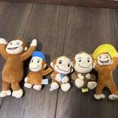 おさるのジョージ　ぬいぐるみ　5体セット