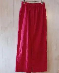 ♪新品未使用♪　Moussy タイトスカート ロング丈　赤　サイズ1 綿麻のサムネイル