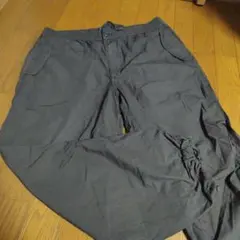 ダークグレー ウエストゴム パンツ