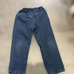 BREEZEキッズ デニムパンツ レースアップ ウエストゴム130