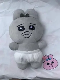 新品未使用 モノトーン おぱんちゅうさぎ ぬいぐるみ⑦