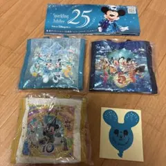 ポーチ&ストラップ　ディズニーシー　25周年　スパークリングジュビリー ディズニーシー スパークリングジュビリー 25周年限定カプセルトイ