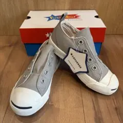 新品未使用 コンバース ジャックパーセル キッズ 17cm グレー
