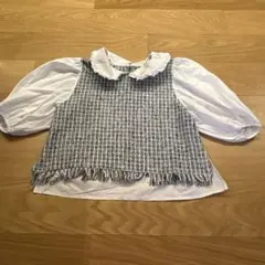 GRL フリンジ付きセーター風トップス