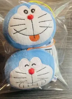 【新品2つ】ドラえもん フェイスマスコット ラウンドワン限定 ストラップ