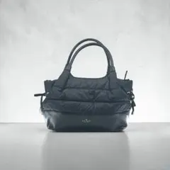kate spade ケイトスペード ハンドバッグ　黒　ナイロン　レザー