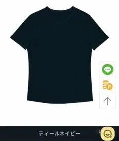 andar♡NEW Airy Fit スタンダードフィット Tシャツ ネイビー