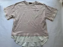 Love toxic刺繍入りカジュアルTシャツ160