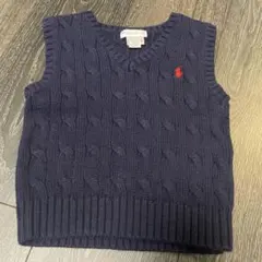Ralph Lauren ベビーベスト 12M ネイビー
