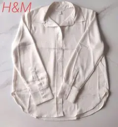 【ほぼ未使用】H&M シャツ ブラウス ホワイト