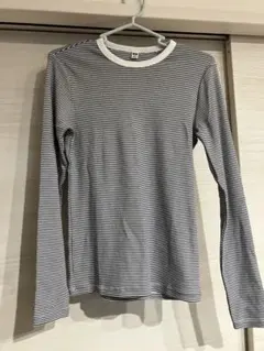 ユニクロ　UNIQLO ソフトリブT ボーダー　長袖　Sサイズ