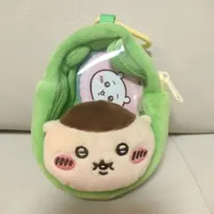 ちいかわ　窓付きおかおミニポーチ　くりまんじゅう