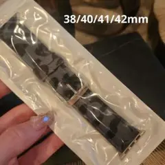 ヒョウ柄レザー バンド 38/40/41/42mm ファー