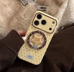 iPhoneケース　ドット柄　レトロ　Y2K