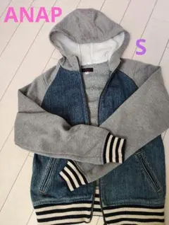 ANAP フード付きデニムジャケット Sサイズ