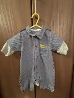 ストライプ柄 半袖ロンパース 70-80cm