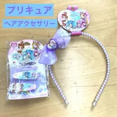 新品　リボン　パール付きカチューシャヘアクリップセット　コスプレ