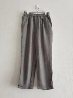 値下げ⭕️チェック柄股下短めパンツS ゴムウエスト サイドポケット、グレー