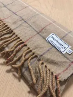 【激レア】極美品 80's Burberry カシミア100% マフラー