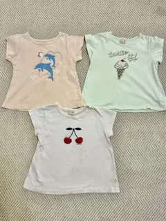 キッズ Tシャツ 3枚セット (100cm) プティマイン