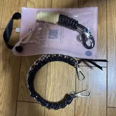 ajew ｜ショルダーストラップ｜黒｜コイルストラップ　黒・黄