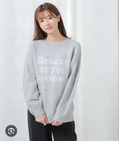 Honeys グレー 長袖ニット