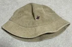 ベージュ コーデュロイ バケットハット